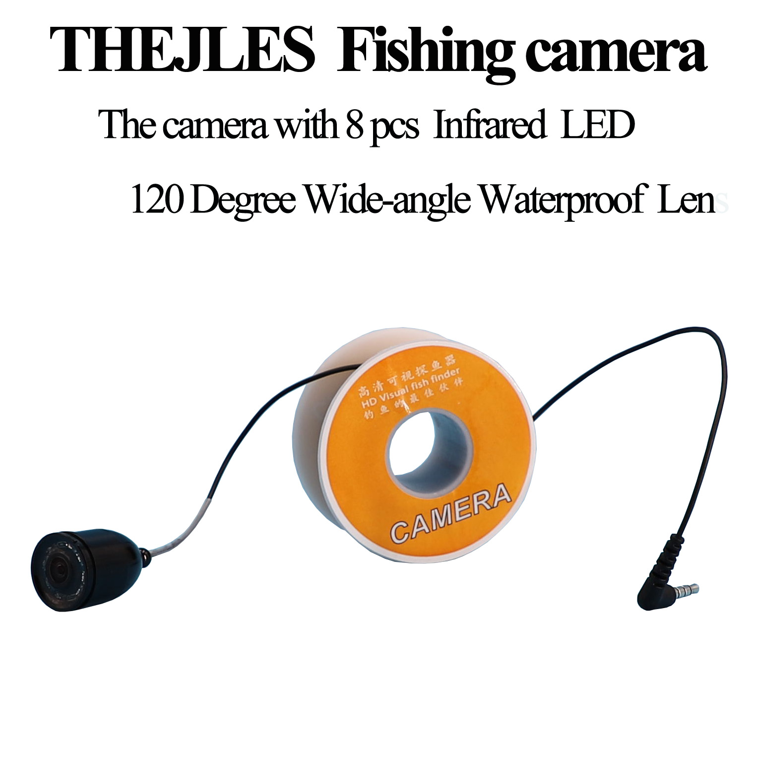كاميرا صيد تحت الماء مع 8 مصاب - مراجعة Fish Finder Cable وسعره