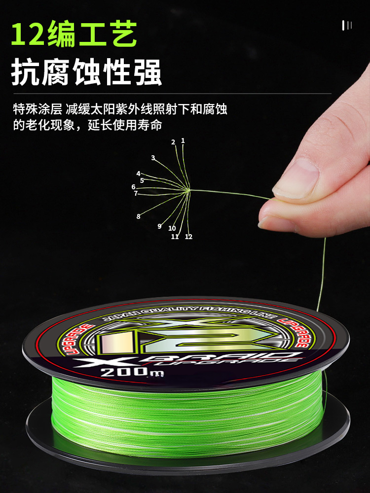 المستوردة 12 خط YGKV8 مضفر طعم - مراجعة Fish Finder Cable وسعره
