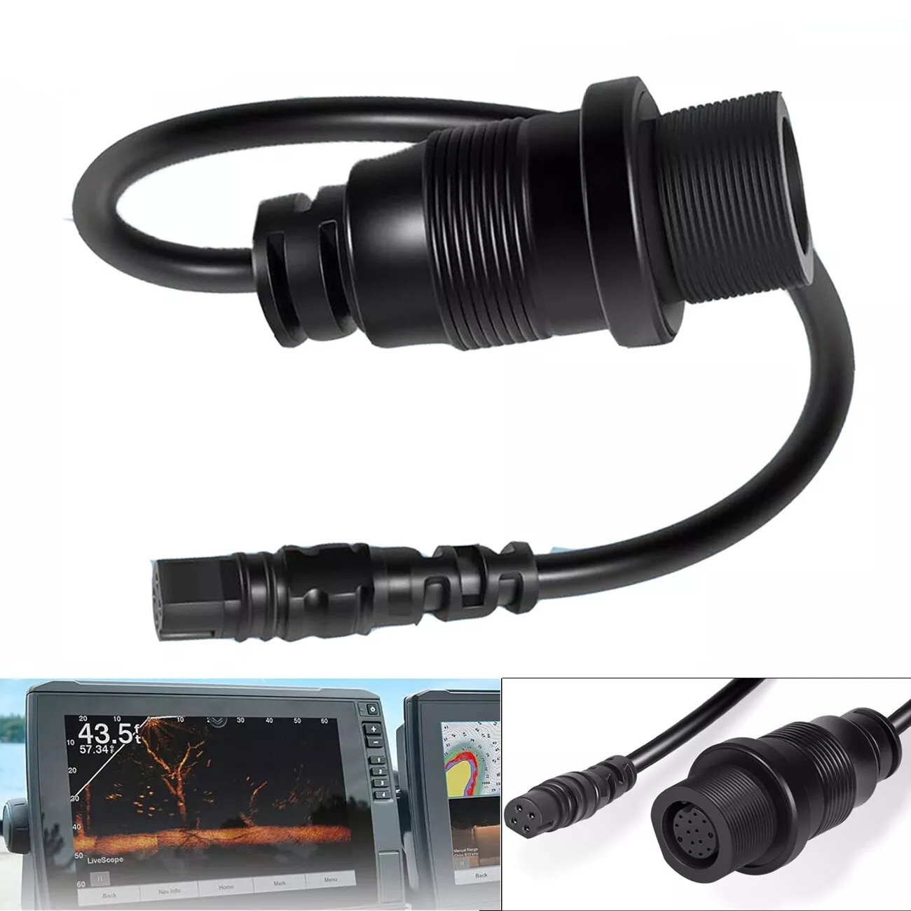 1852081   كابل محول MKR-DSC-12 - مراجعة Fish Finder Cable وسعره
