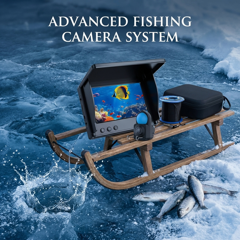 كاميرا صيد تحت الماء مع شاشة ع - مراجعة Fish Finder Case وسعره
